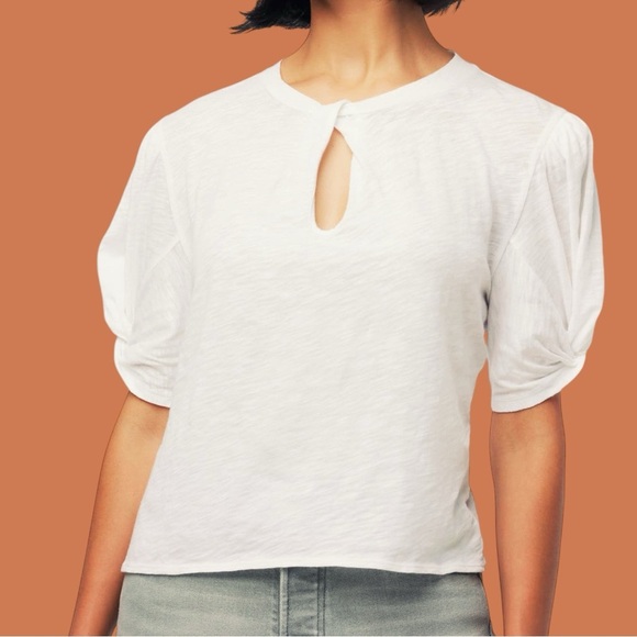 Joe's Jeans Tops - NWT Joe’s Jeans ‘Cotton Twist Neck Top’ in White Size XL